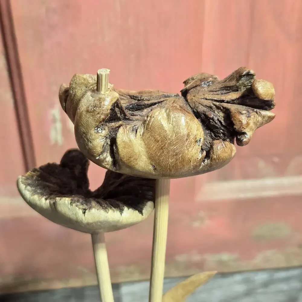 Wood Floral‎ Sculpture Hand Crafted Java Island Habini